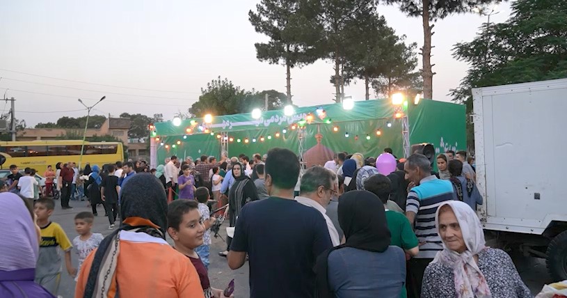 برپایی ایستگاه صلواتی پویش مردمی مهر مهدوی به مناسبت عید سعید غدیر خم
